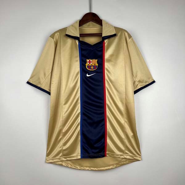 Thailande Maillot Barcelone Retro 2002 Or